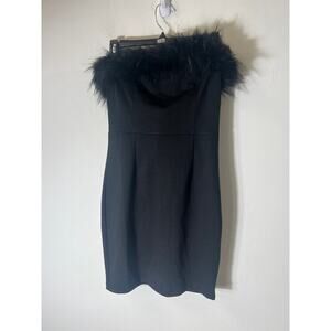 Venus Black Strapless Mini Dress Sz 4